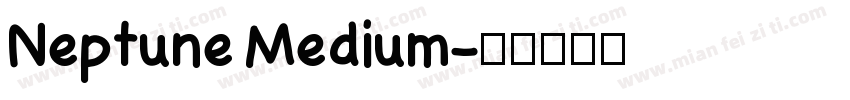 Neptune Medium字体转换